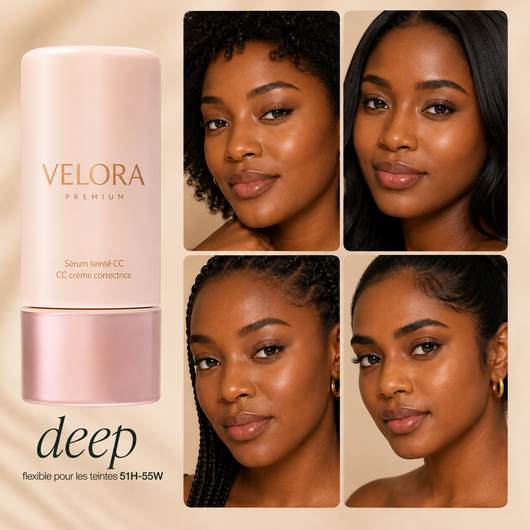 Velora Teint™ | Sérum CC Correcteur de Teint qui s'Adapte à Votre Peau