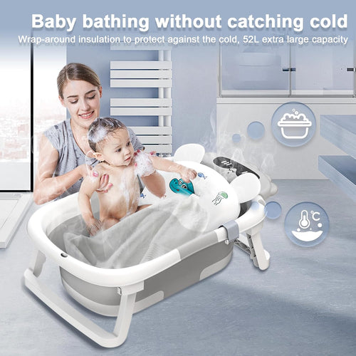 Foldable Baby Bathtub with Non-Slip Support