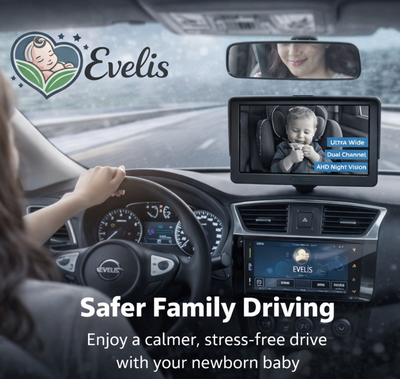 Evelis BabyCare™ LiveView Baby Car Monitor