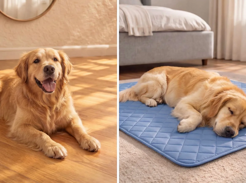 Le tapis rafraîchissant premium pour chiens. Confort immédiat dès les premières secondes.