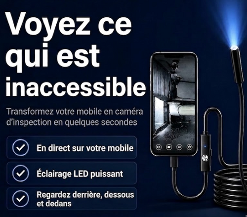 Velora Vision™ | Caméra d'inspection pour smartphone