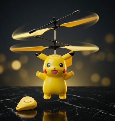 Enfant qui fait voler le Velora FlyHero Pro le matin de Noël