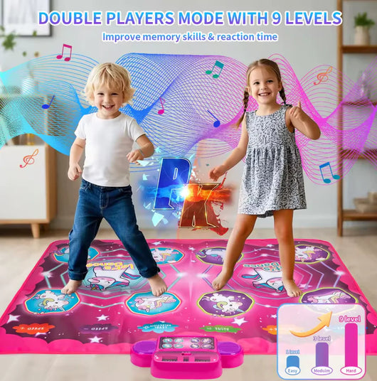 Elektronische Tanzmatte für Kinder – Mit Bluetooth & 9 Stufen voller Spaß! 🎶