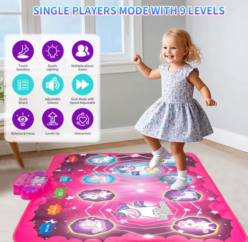 Elektronische Tanzmatte für Kinder – Mit Bluetooth & 9 Stufen voller Spaß! 🎶
