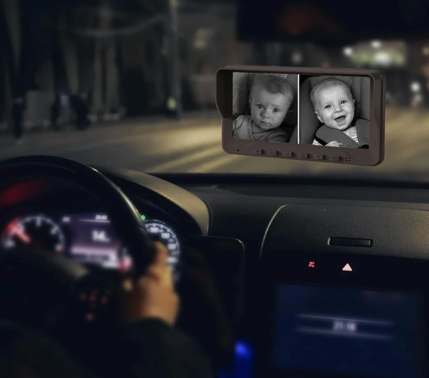 BabyCare™ LiveView Baby Car Monitor - Full Control in the Front. Total Peace in the Back