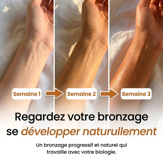 Velora™ Le bronzage que votre peau mérite, sans jamais l'abîmer