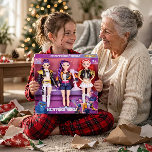 Coffret de Poupées Chantantes 2026 | 1 Boîte (3 Poupées) qui Chantent Golden