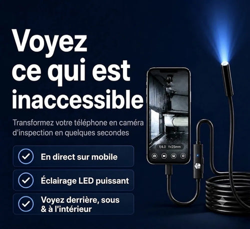 Velora Vision™ | Caméra d'inspection pour smartphone