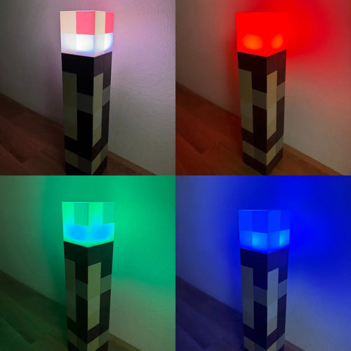 Torche Pixel™ | La Veilleuse Minecraft… mais en vrai !