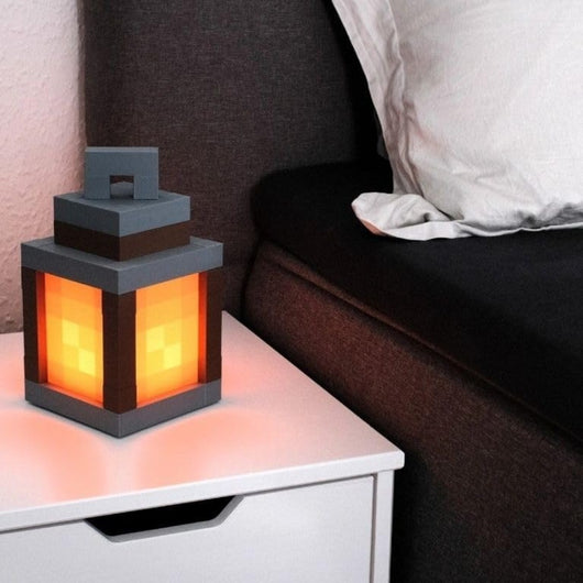 Torche Pixel, veilleuse Minecraft rechargeable