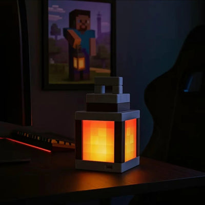 Torche Pixel, veilleuse Minecraft rechargeable