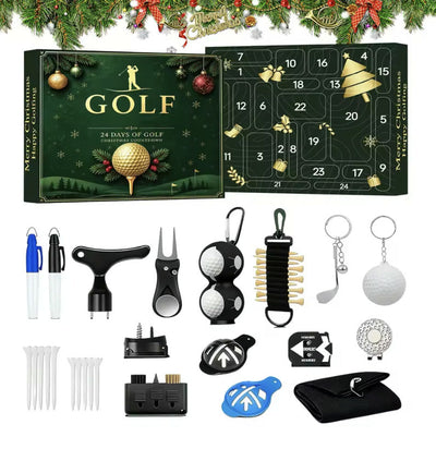 Calendrier de l'Avent Golf 2026 | 24 cases, 24 accessoires qu'il utilise vraiment